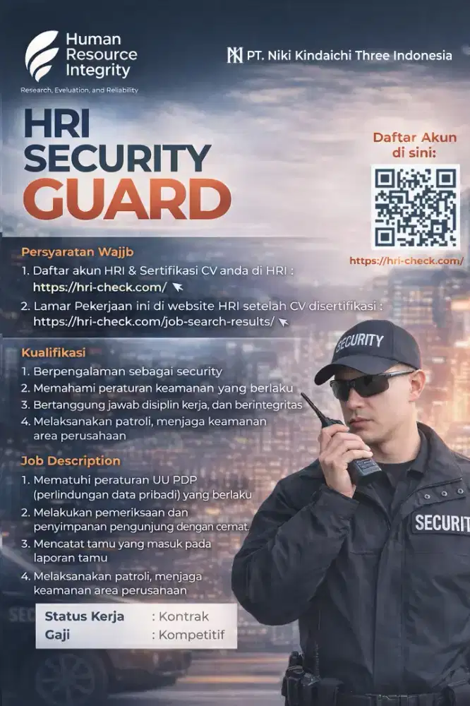HIRING | HRI Security Guar