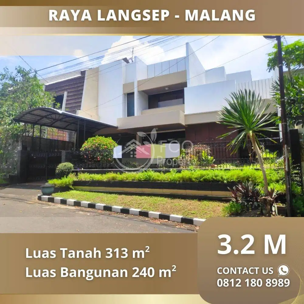 Rumah Klasik Lokasi Strategis Raya Langsep Dieng Kota Malang