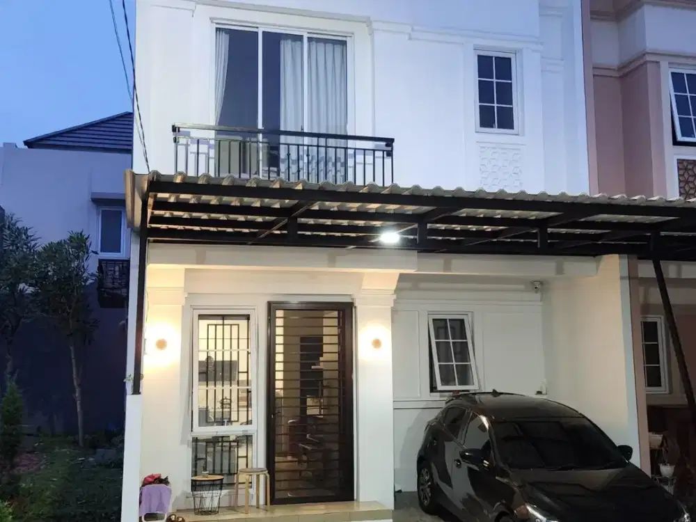 Rumah Hoek Savia Park Nusaloka BSD Semi Furnish 3KT 72m2 Siap AJB