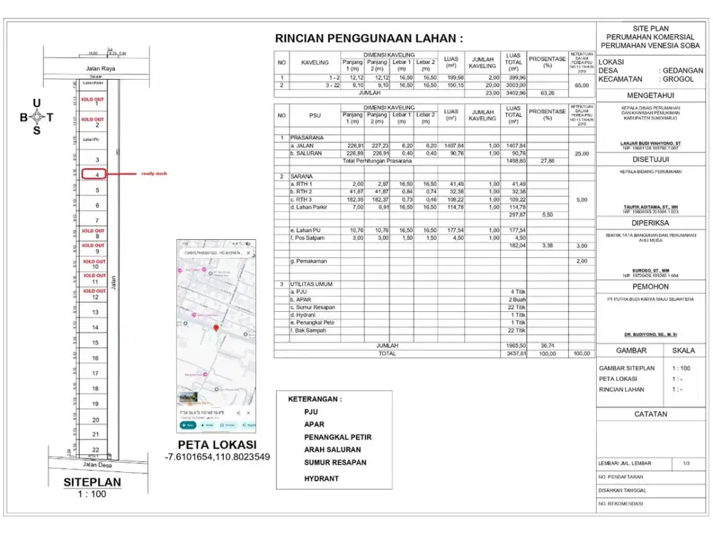 tanah kavlingan murah di solobaru lokasi pinggir jalan raya akses mudah kavlingan luas dalam lingkungan perumahan elite
