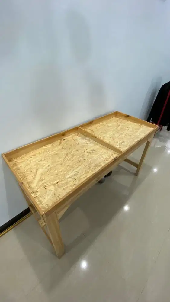 Meja kayu ukuran 150cm x 60cm