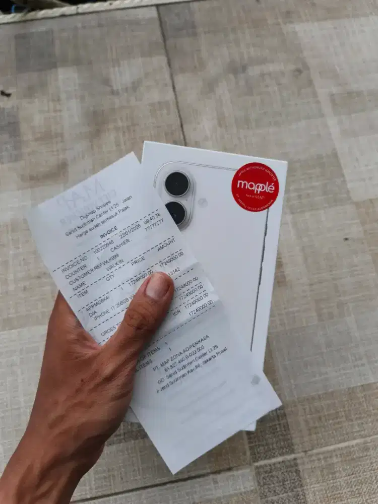 Iphone 17 256gb white belum aktivasi
