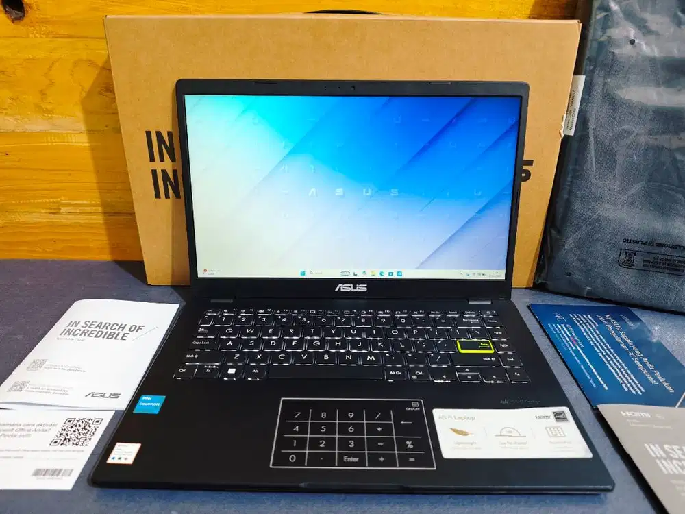 ASUS VivoBook E410K Intel N4500 RAM 8GB SSD 256GB Garansi 12/2026