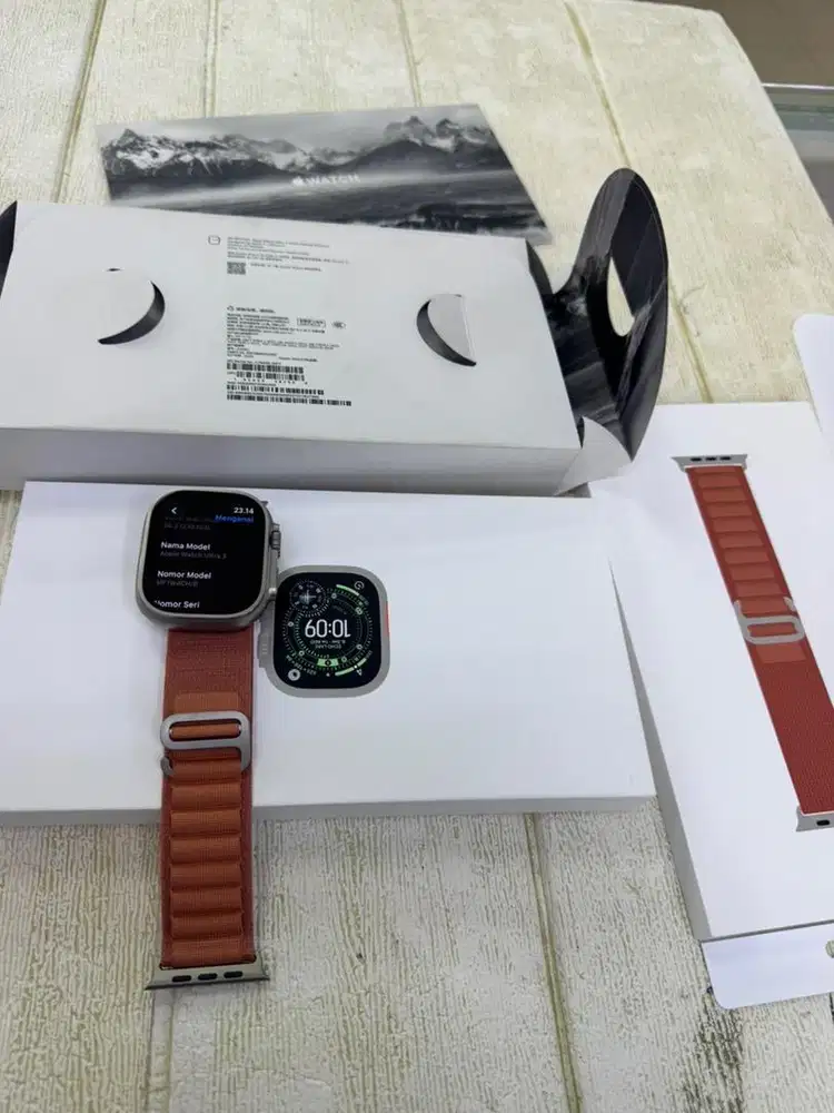 Apple watch Ultra gen 3 titanium gps+cell garansi inter on nov2026