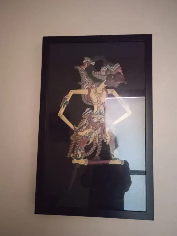 Pajangan Bingkai Wayang Kulit Gatotkaca