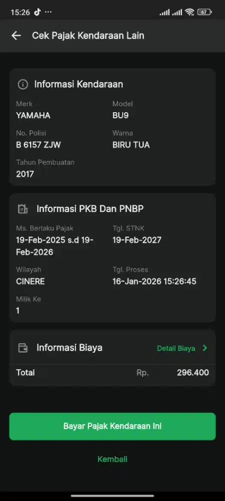 CBR 150R 2023 like new pajak panjang samm