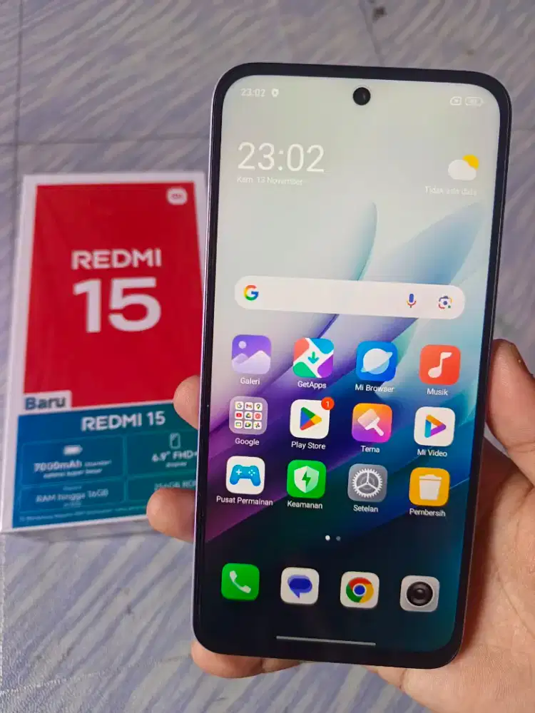 REDMI 15 RAM 8+8/256 MULUS NO MINUS