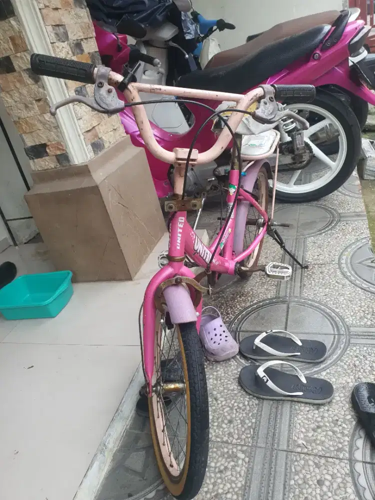 SEPEDA ANAK UNITED 18 Inchi Normal, Lecet Pemakaian