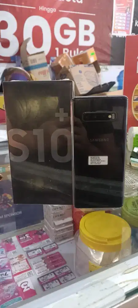 Samsung galaxy S10 plus ram 8/128gb lengkap