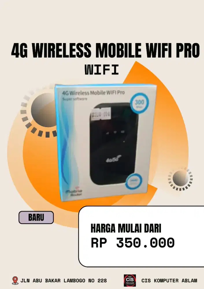 Jual 4G Wireless Mobile Wifi Pro