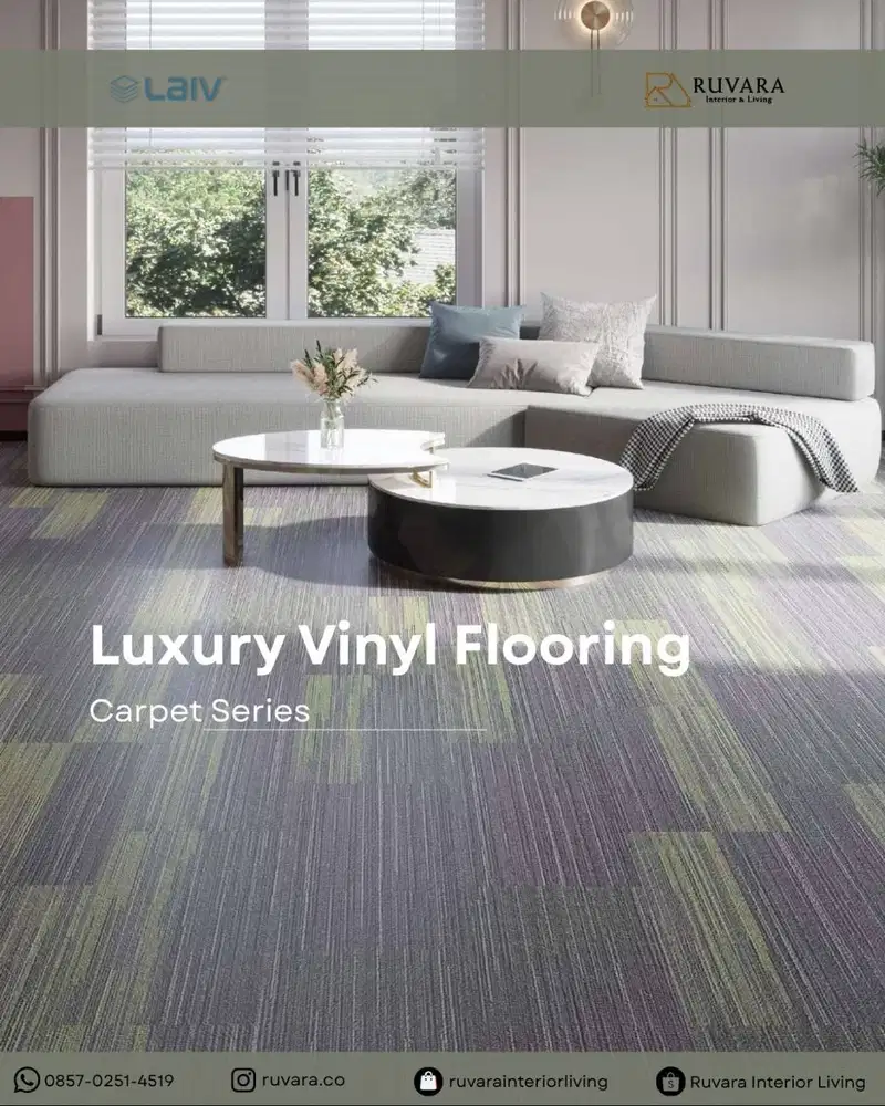 LAIV Vinyl Flooring Carpet Series | 3mm | 457.2 x 914.4 mm