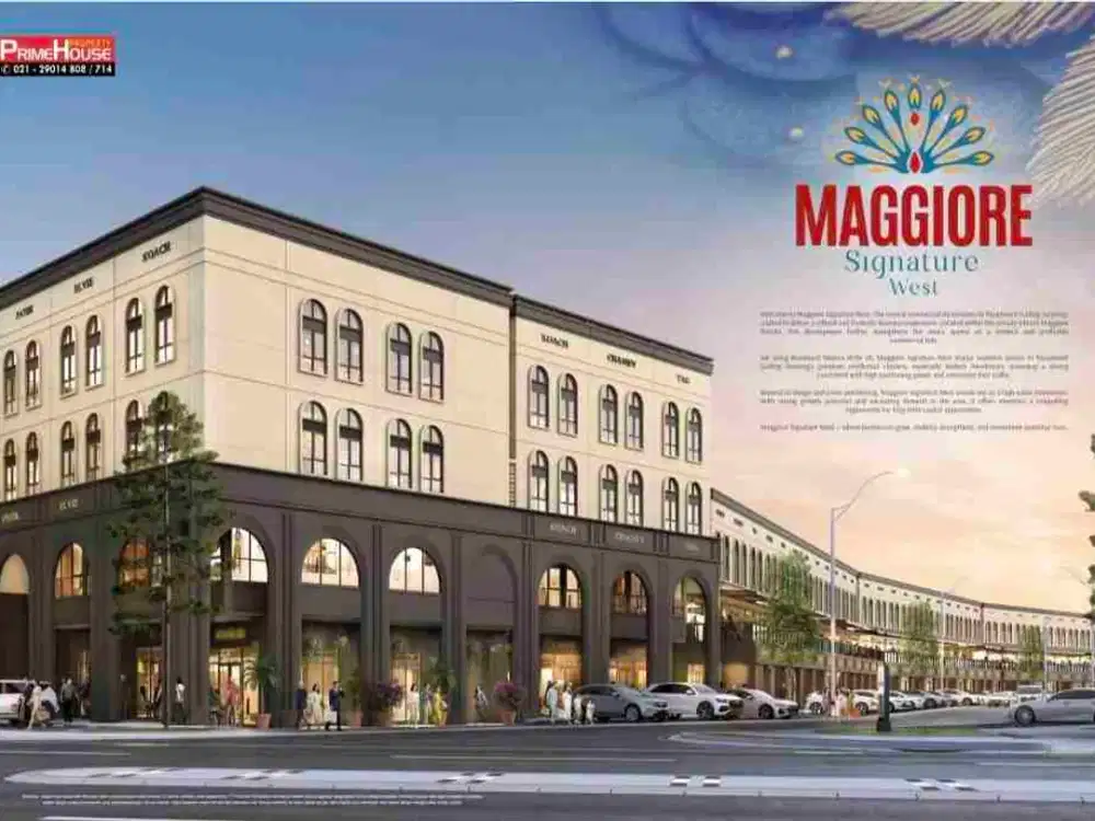 Ruko 3 lantai. Row jalan lebar. Hadap jalan. Ramai. Bebas parkir.