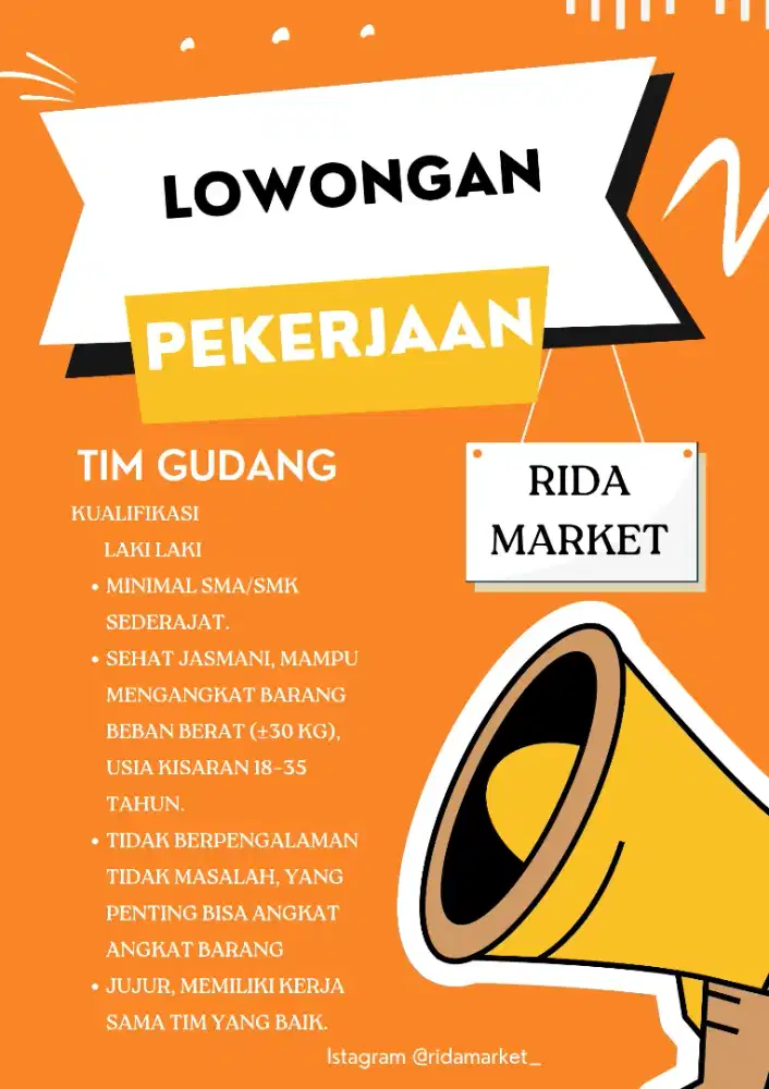 Lowongan Gudang Helper