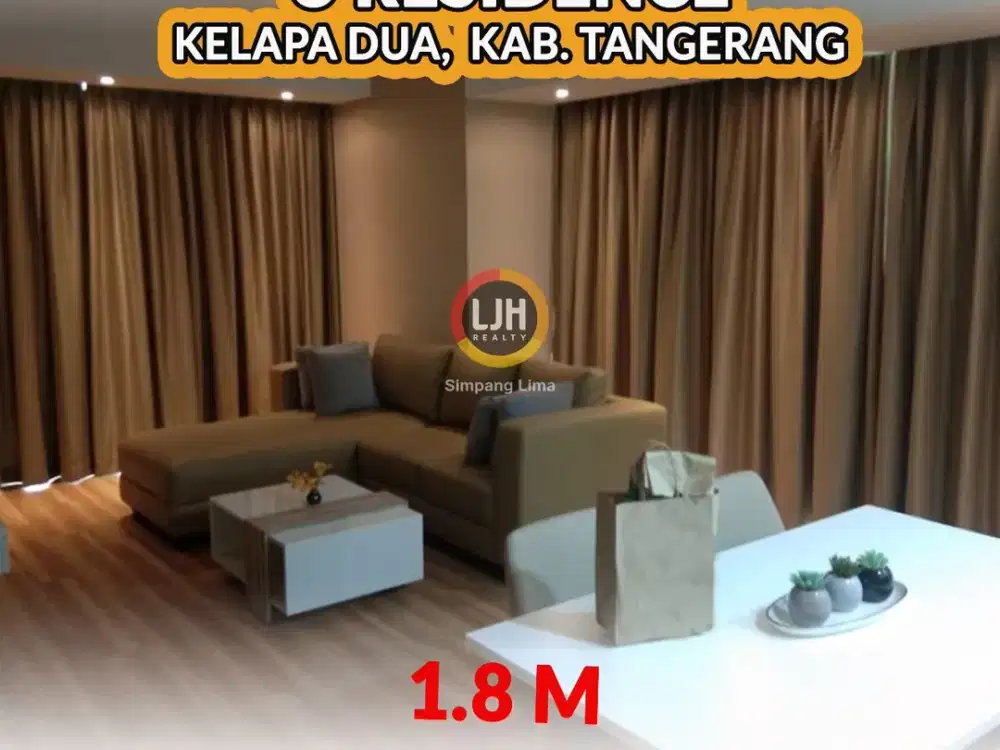 Dijual Apartemen U Residence Karawaci – 2 Bedroom