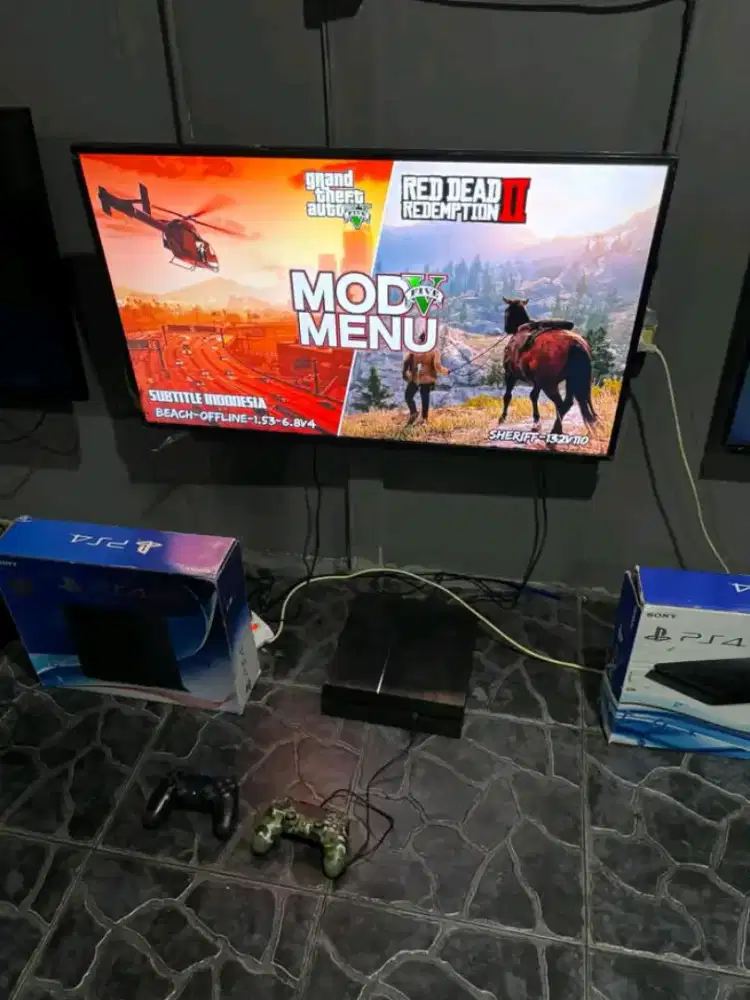 TV MONITOR 43in dan PS4 Slim