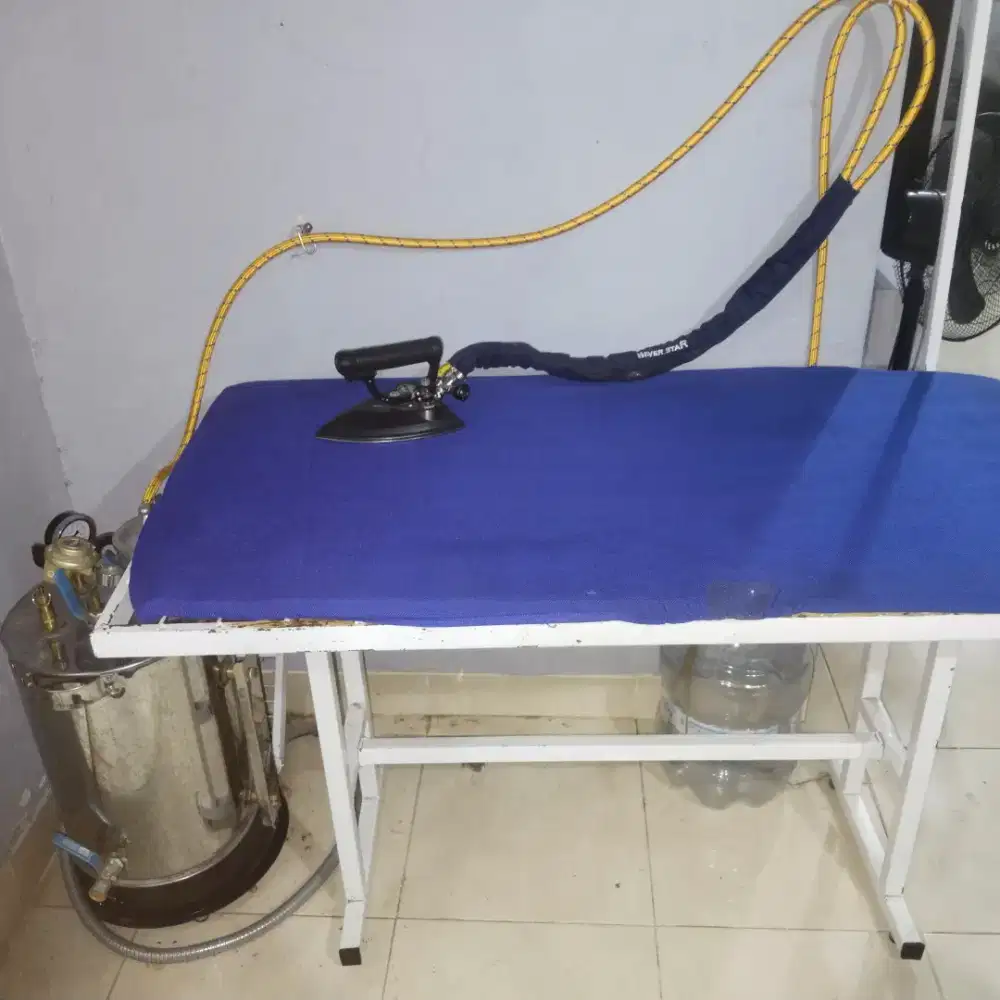 Dijual setrika boiler + meja
