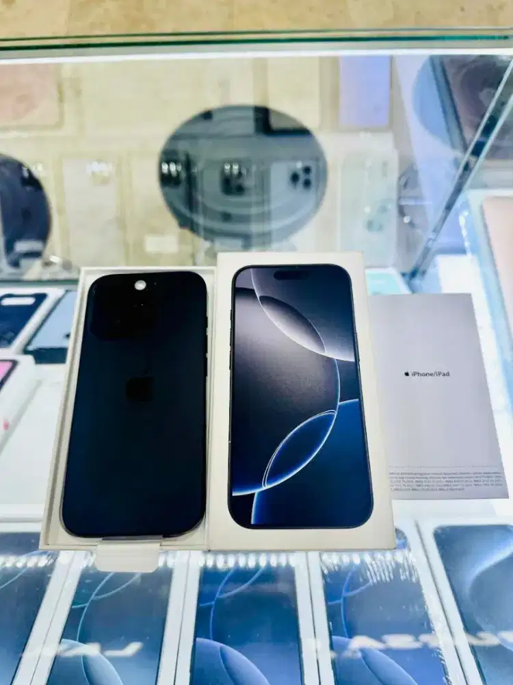 iPhone 16 Pro 128GB warna Black Titanium iBox