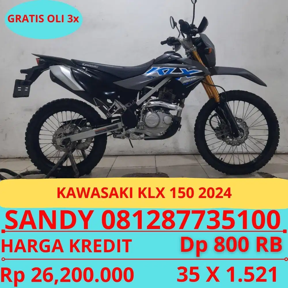 KAWASAKI KLX 2024 DP MURAH 800 RIBU GUYSS