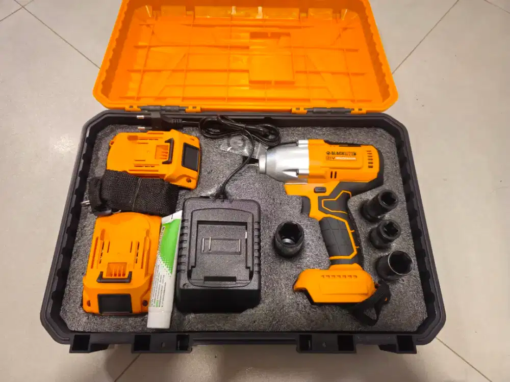 BRUSHLESS Mesin IMPACT WRENCH BLACKFOOT 600NM 21V 4.0Ah