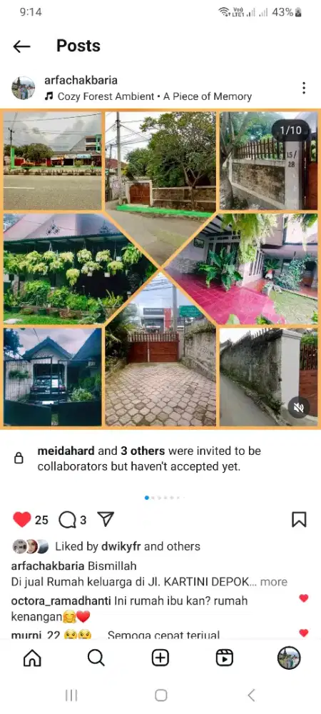 Dijual tanah di jalan Kartini Depok Lama