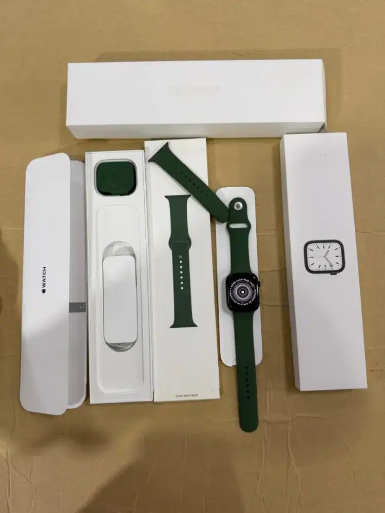 Apple Watch Series 7 45mm Mulus Like New Fullset Ori BH100%