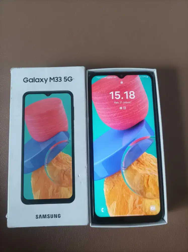 Dijual hp samsung galaxy M33 5G second mulus no minus