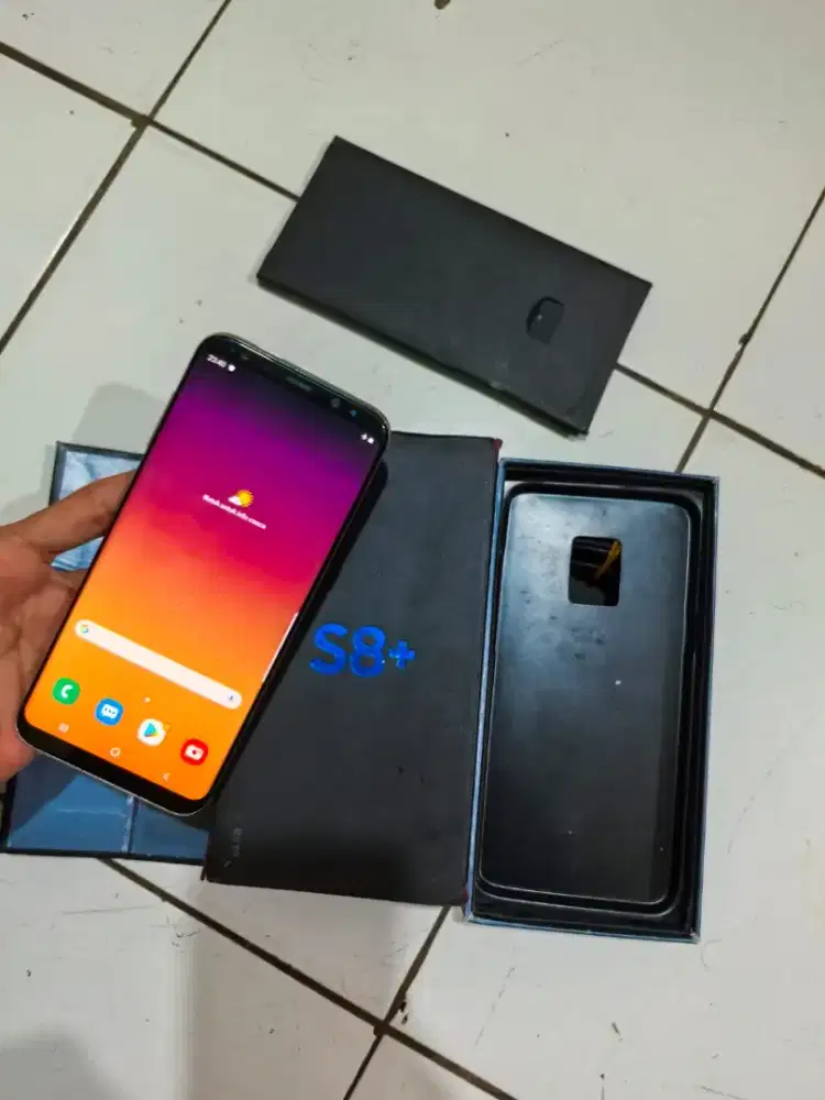 Samsung s8plus 4/64 lengkap