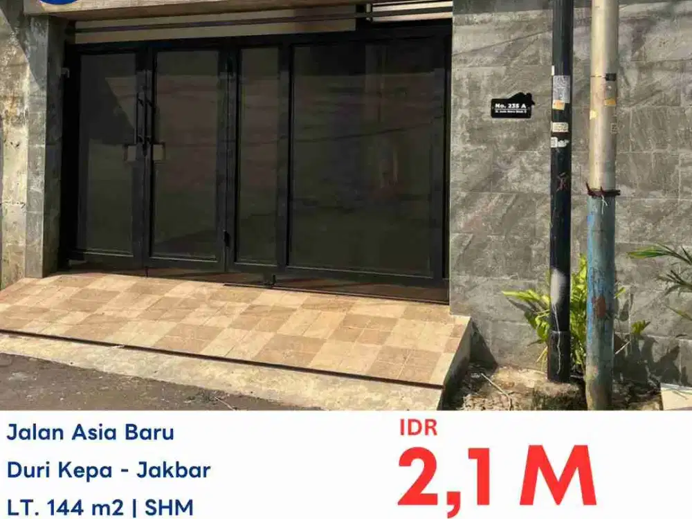 LELANG RUMAH DI JL ASIA BARU DURI KEPA KEBON JERUK JAKARTA BARAT