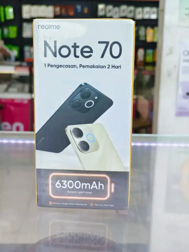 Realme Note 70 4+4/128 - Black 100% Baru , Garansi 1 Tahun