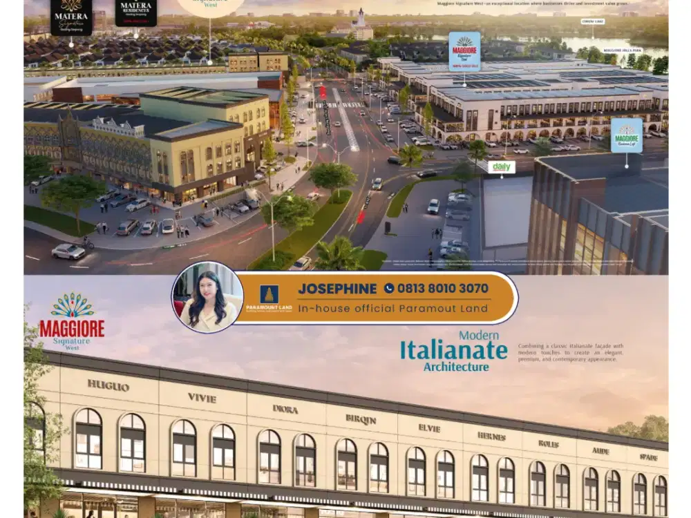 Ruko 3LT Alfresco Harga 3,4Milyar Maggiore Signature West