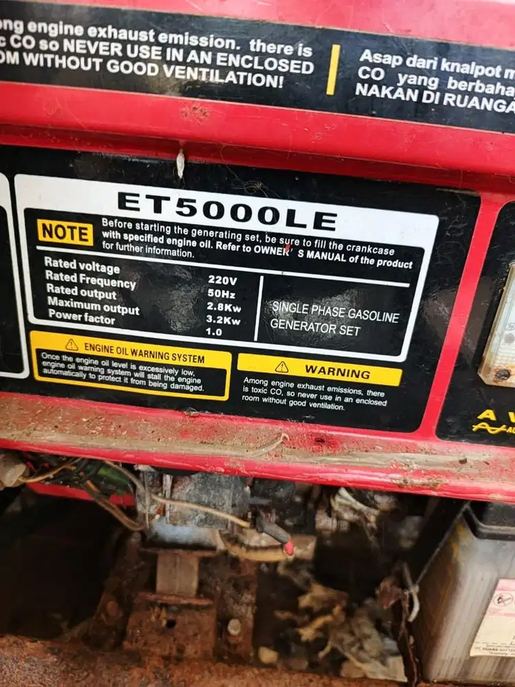 Jual Genset General ET 5000 LE