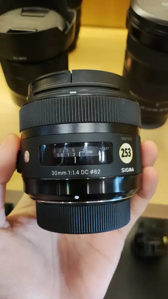 Lensa Sigma 30mm F1.4 DC For Nikon. Fullset Box. Good Condition