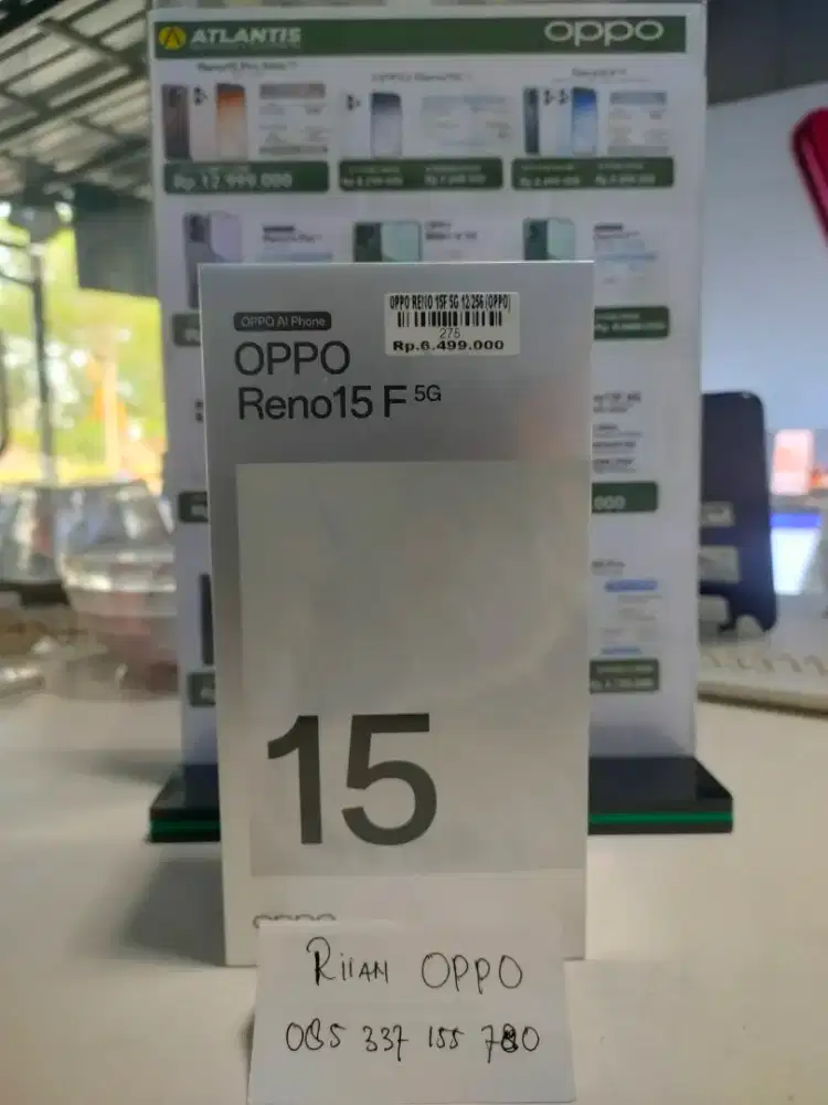 Oppo Reno 15F 5g Ram 12+12/256gb ATLANTIS DAHSYAT