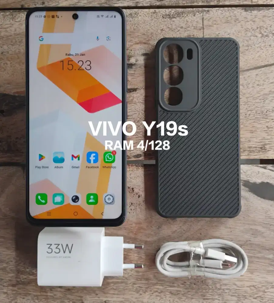 VIVO Y19S - RAM 4/128 GB || HP + CHARGER
