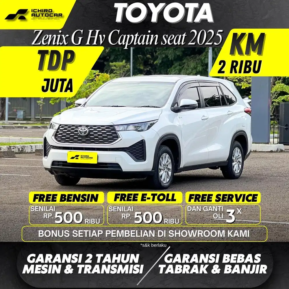 TOYOTA ZENIX G HYBRID 2025 CAPTAIN SEAT JOK KULIT LEVANTE KM 2RB