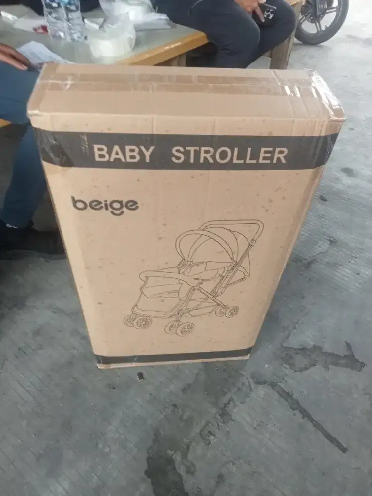 baby stroller beige