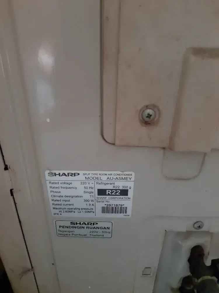 Dijual AC sharp 1/2 pk