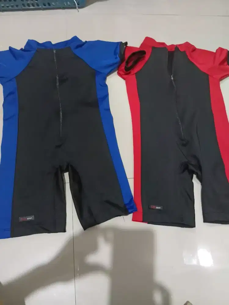 Baru 2 pcs baju renang Ken sport  usia 3 - 6 thn