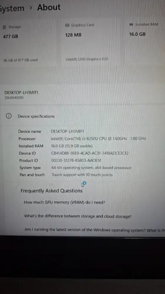 LENOVO THINKPAD T480