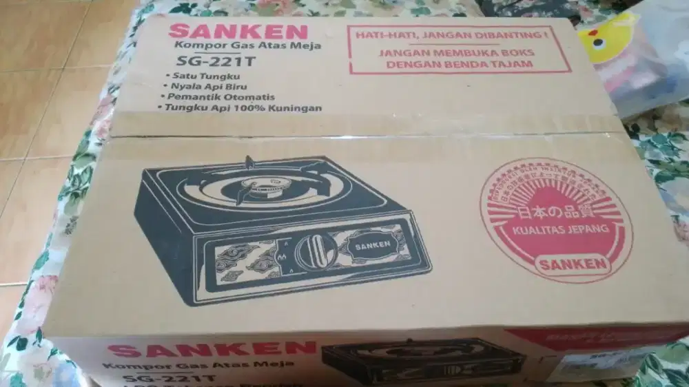 Bismillah dijual kompor sanken. Baru. Dus belum dibuka
