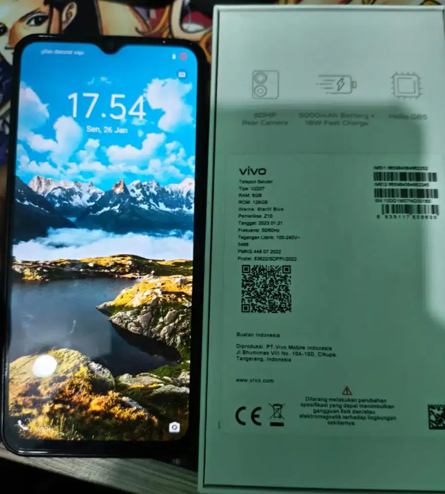 Vivo Y22 6/128
Starilit Blue