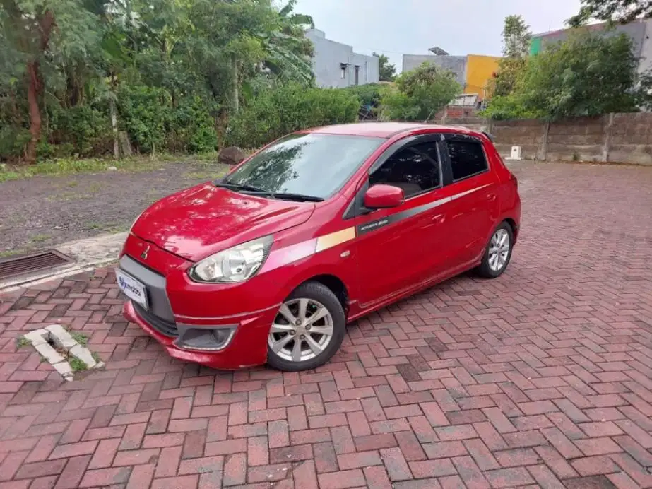 DP 15 JUTA  Mirage 1.2 SPORT Bensin Matic 2015 Merah VMU