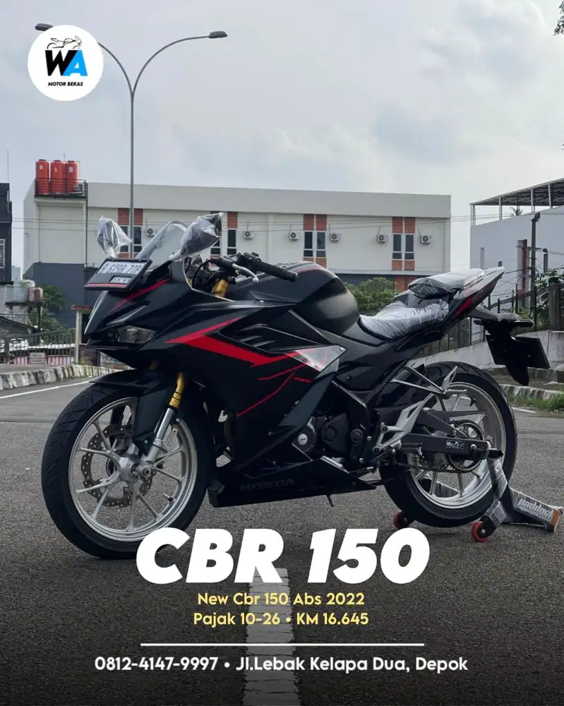 DP 500 RIBU Cash/Kredit Honda New Cbr 150 Abs Facelift 2022