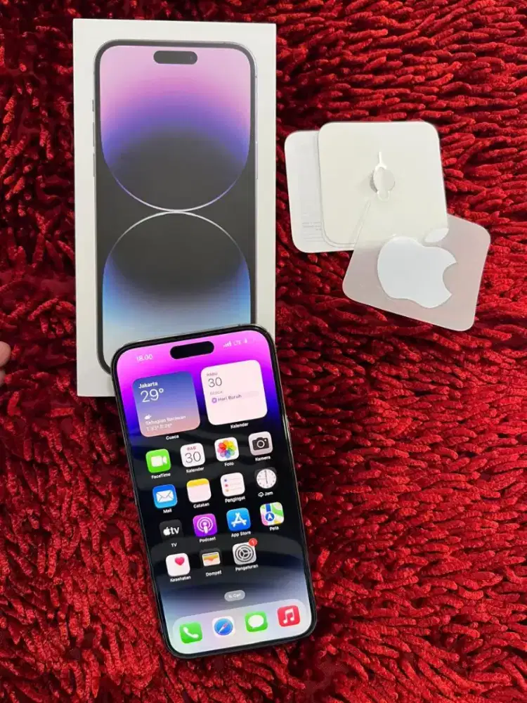 Iphone 14 Pro Max 256GB Fullset Mulus Batre Health 88% Bekas iBox