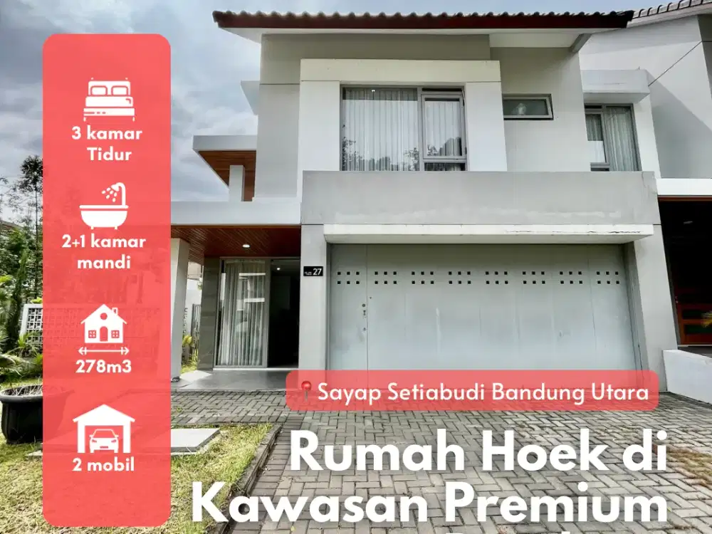 Dijual Rumah Mewah Modern di kawasan Cluster Premium Setiabudi dekat Pasteur Bandung