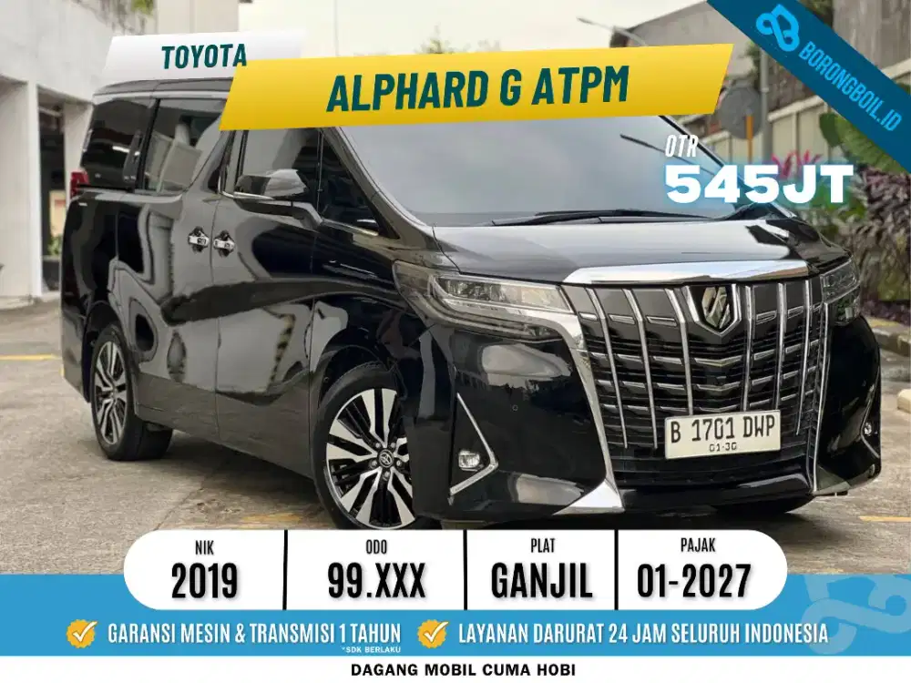 TERMURAH Toyota Alphard 2.5 G ATPM 2019