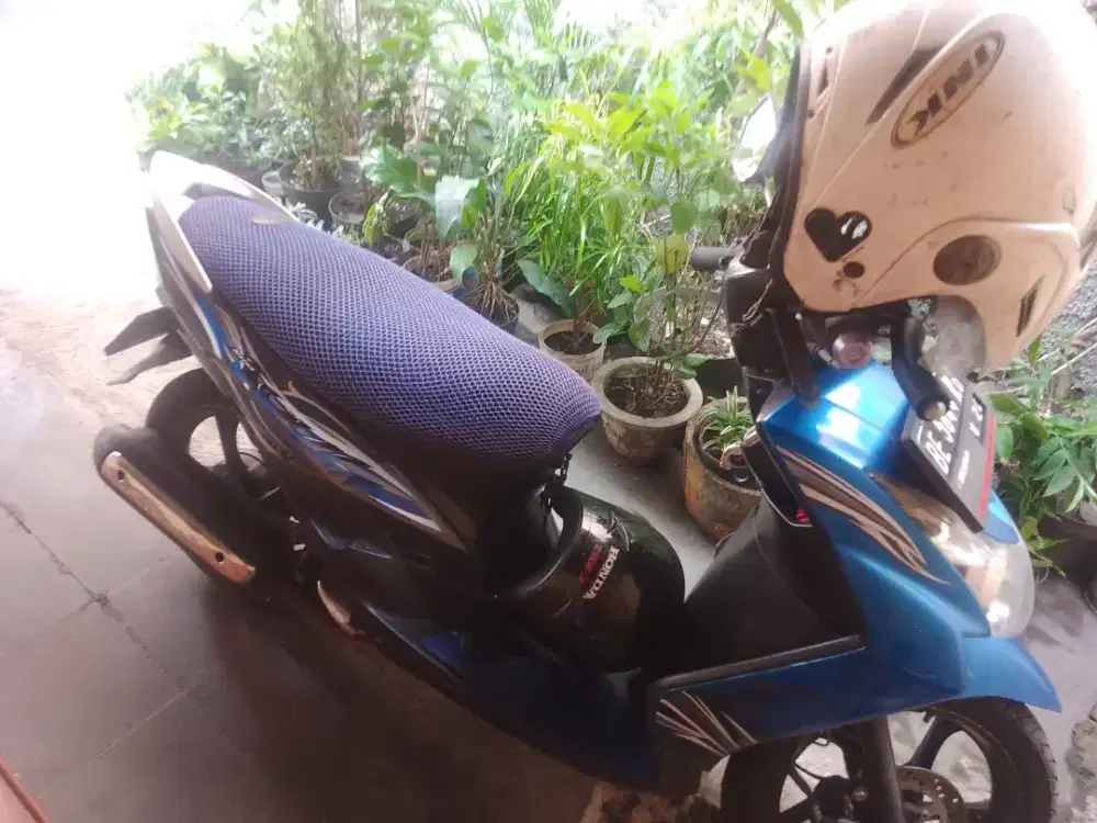 MIO SOUL Biru Tahun 2009 pakaian di rawat
