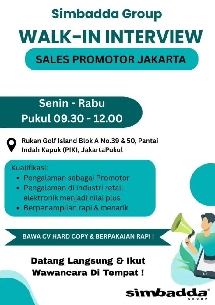 Dibutuhkan Segera Sales Promotor