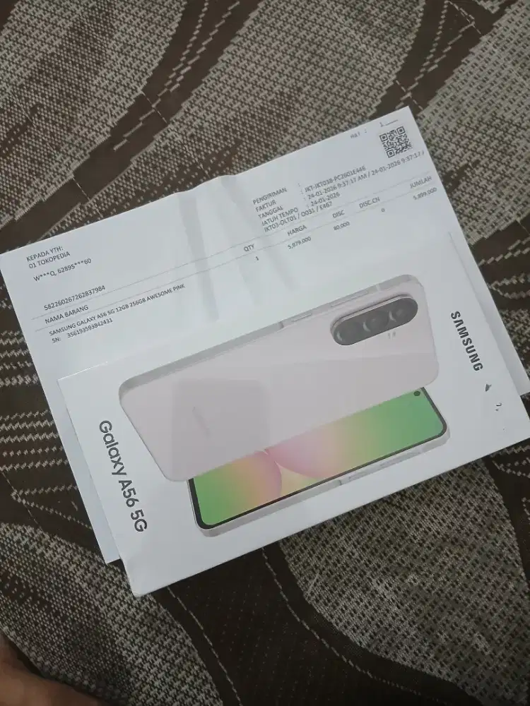 SamsungA56 12/256 pink segel