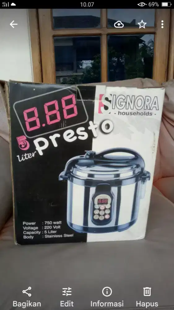 Panci Presto merk Signora 5 ltr